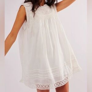 FREE PEOPLE Shea Solid Mini Babydoll Dress